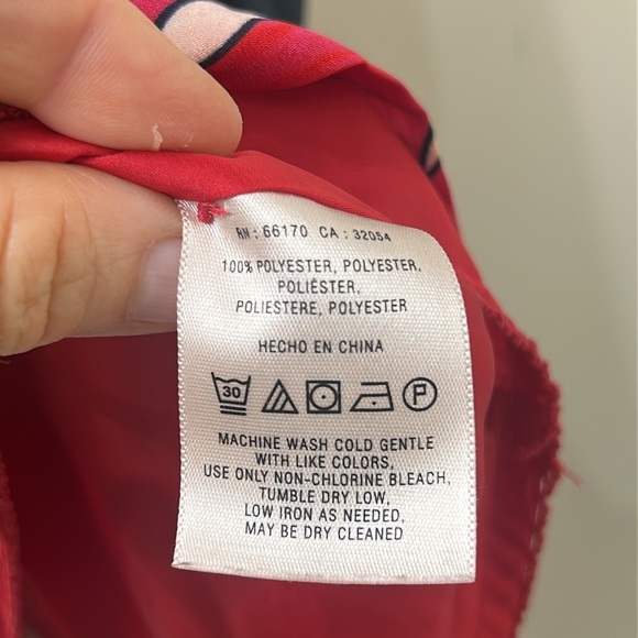 ANTHROPOLOGIE VANESSA VIRGINIA Persian Red Rose Patchwork Tassel Dress Size XS - Picture 11 of 16